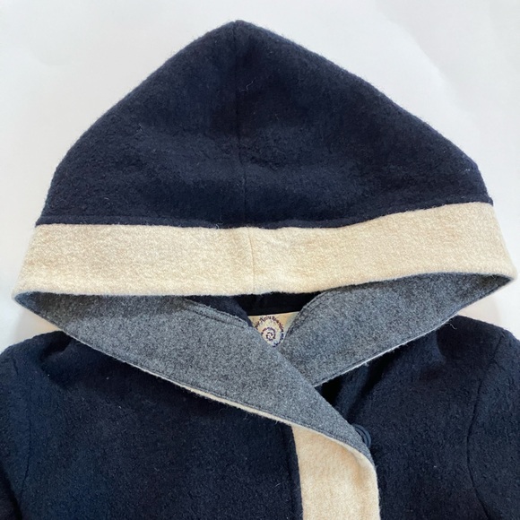 Anthropology Rosie Neira Neim Colorblock Wool Hoodie Jacket Size Small - Picture 6 of 10